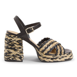 Sandalias Vicen en rafia,...