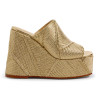 Sandalias Frida en cuero vegano.