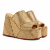 Sandalias Frida en cuero vegano.