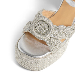 Sandalias Felicity en piel, cierre lateral de pulsera con hebilla metálica.